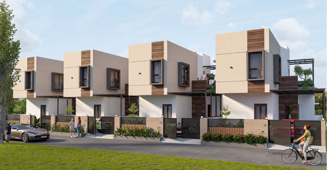 Team discussing property plans